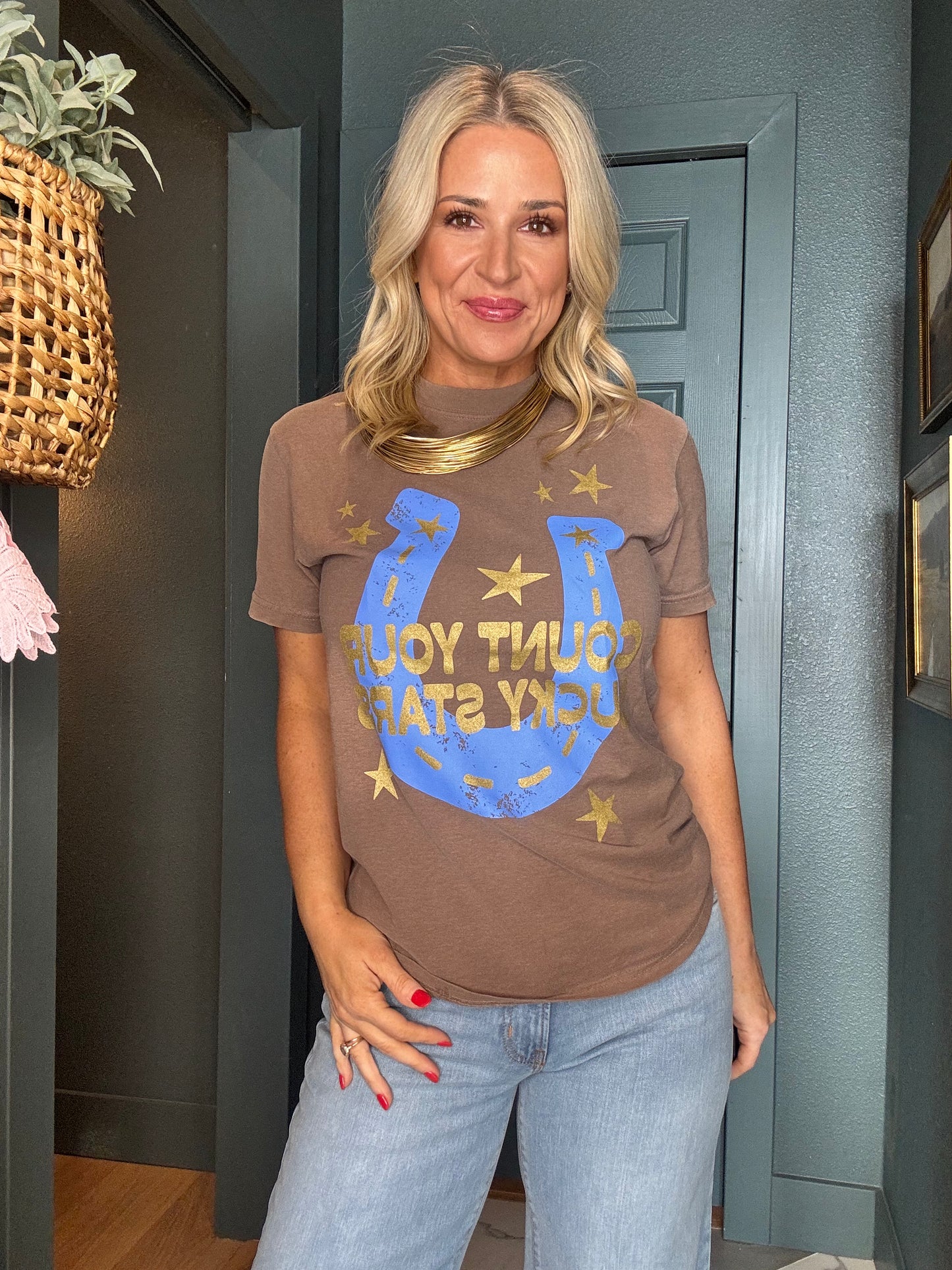 Count Your Lucky Stars Tee- FINAL SALE