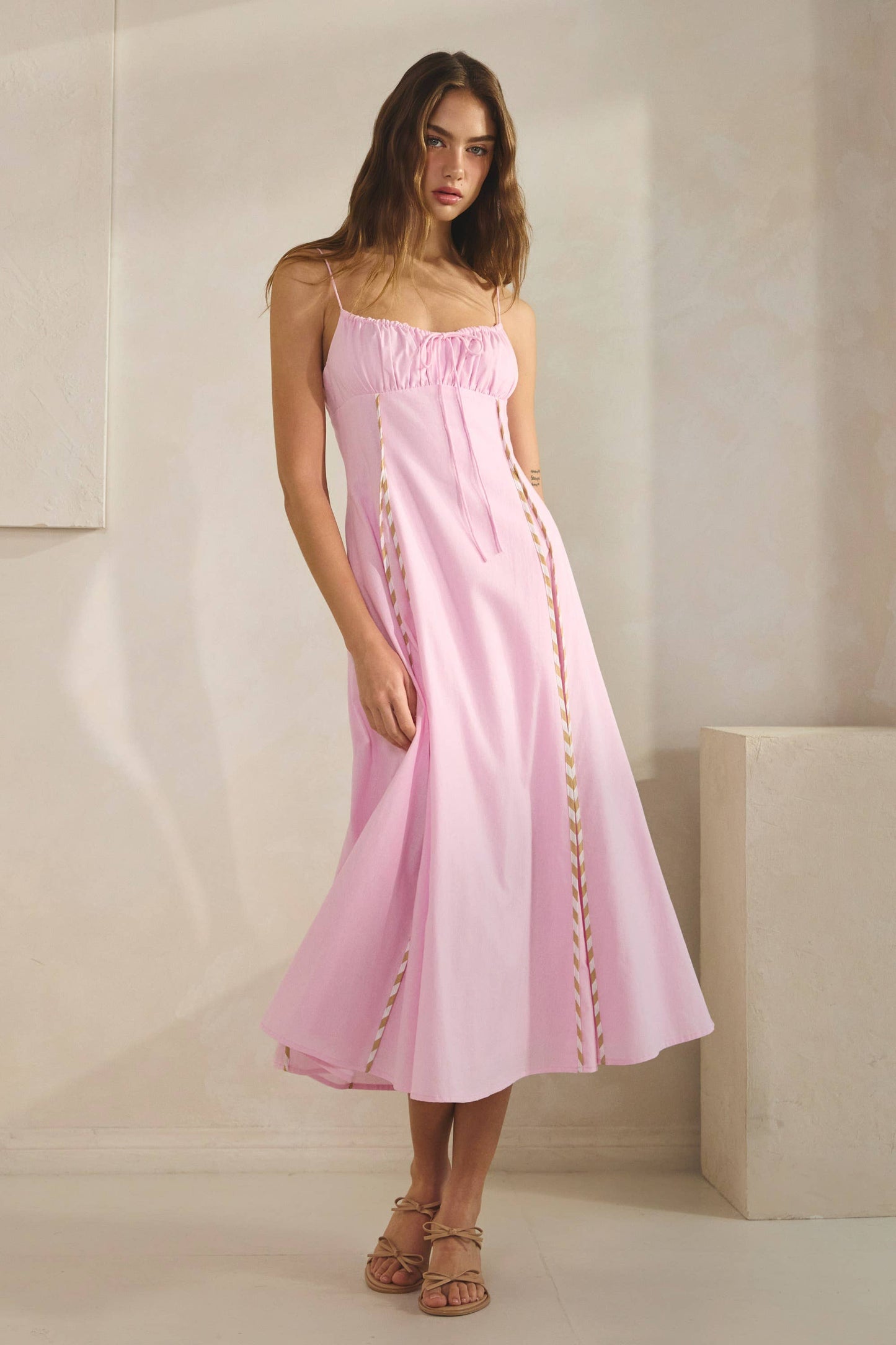 Sonia Striped Midi Dress