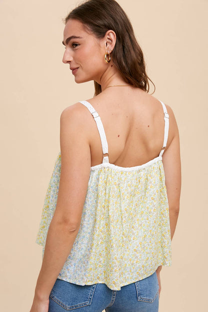 Lace Panel Tank- FINAL SALE