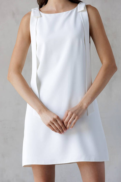 Ivory and Bows Dress- FINAL Sale
