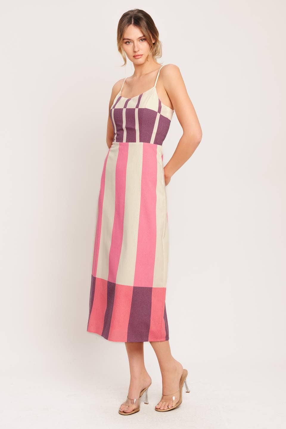 Elodie Striped Midi Dress- FINAL SALE