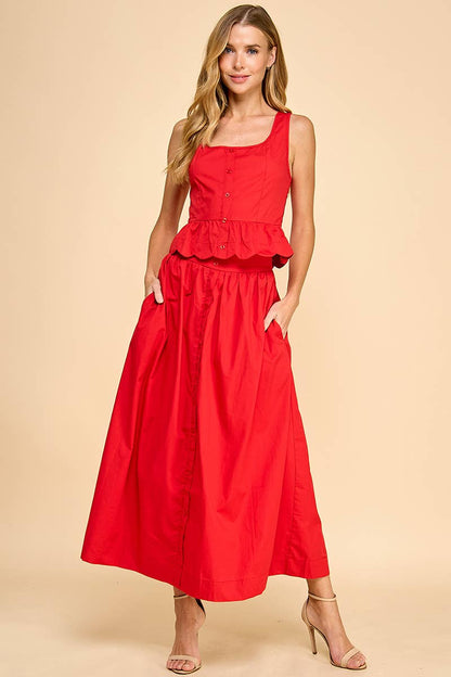 Paradise Peplum Top- FINAL SALE