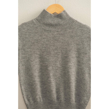Charcoal High Neck Top