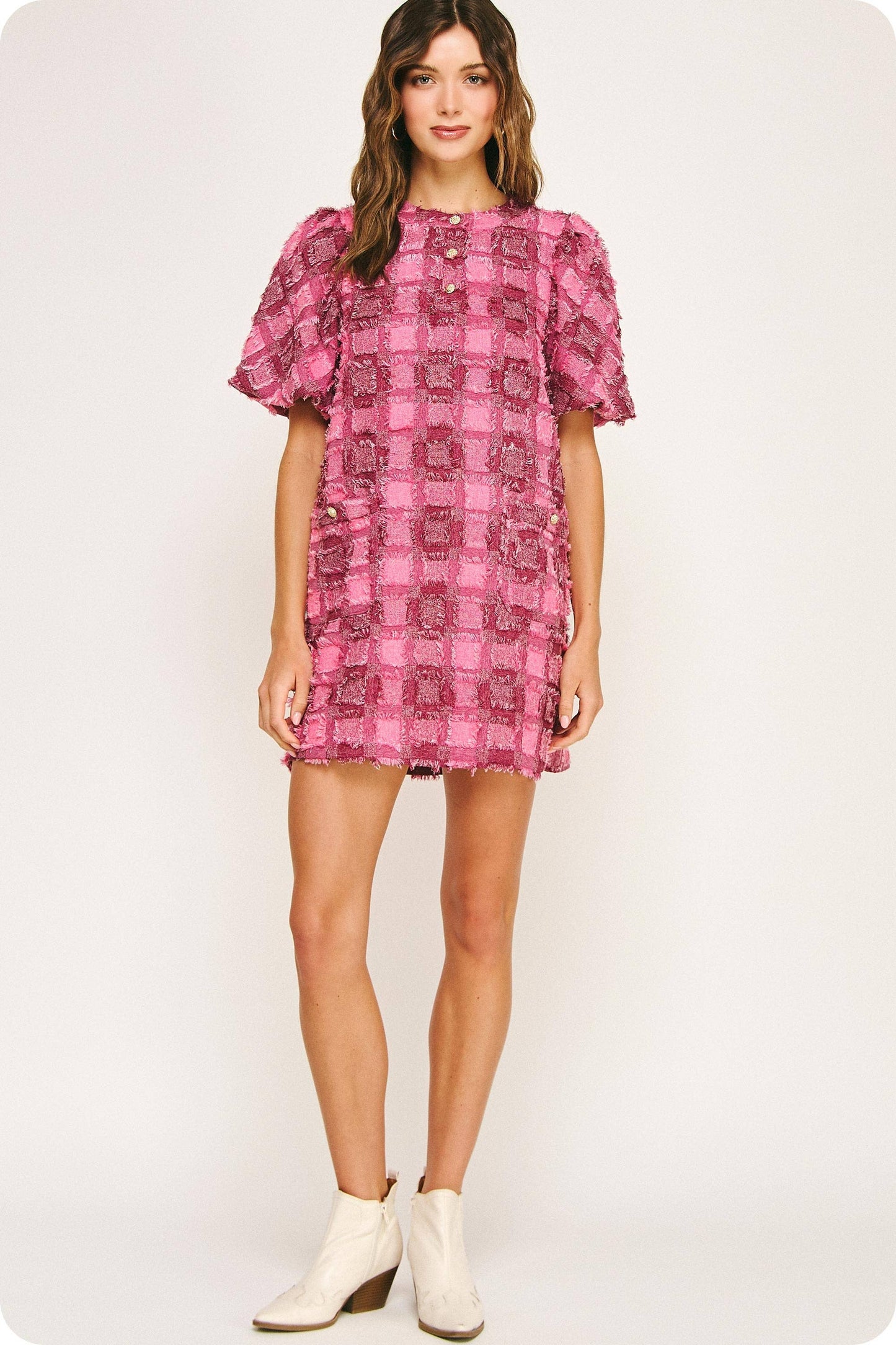 Raspberry Mini Dress