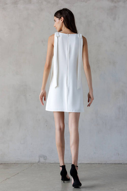 Ivory and Bows Dress- FINAL Sale