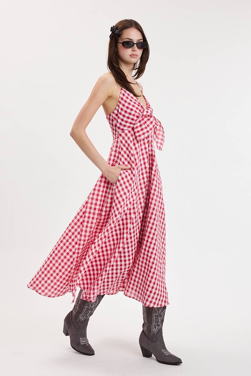 Dolly Gingham Midi