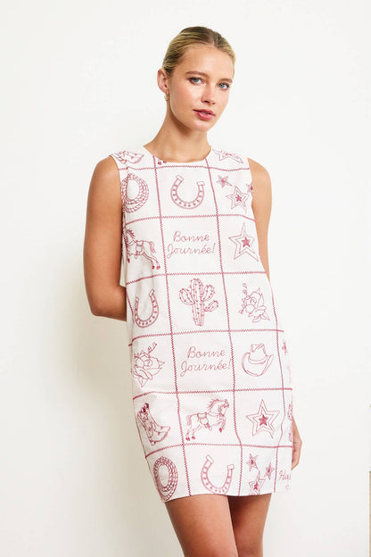 Western Flair Shift Dress