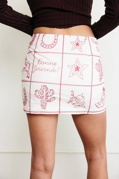 Western Flair Mini Skort