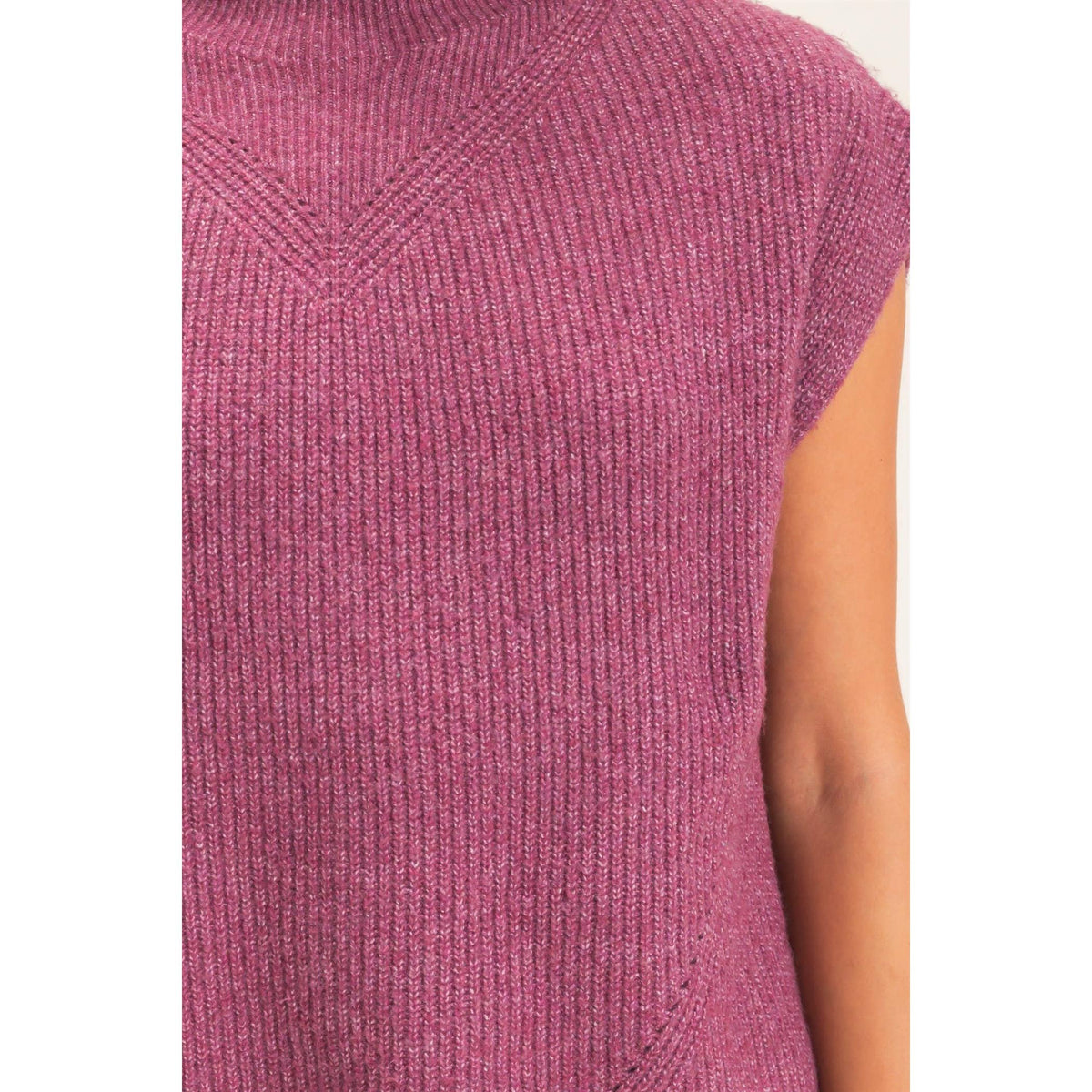 Heather High Neck Sweater