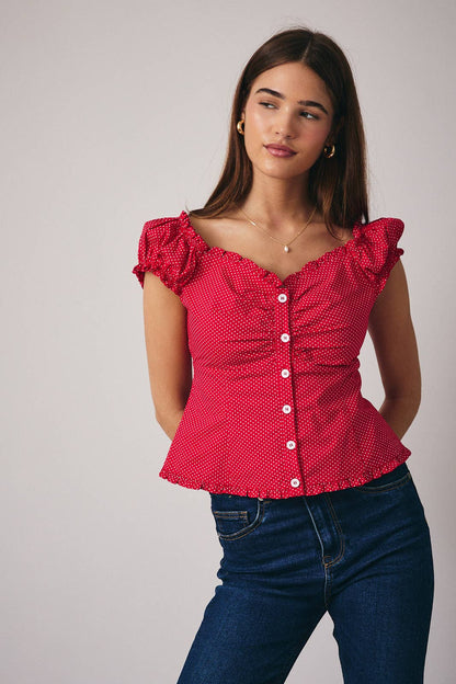 Cat Cap Sleeve Top