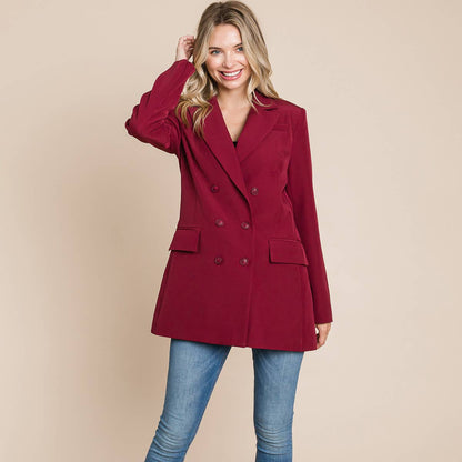 Cranberry Blazer- FINAL SALE