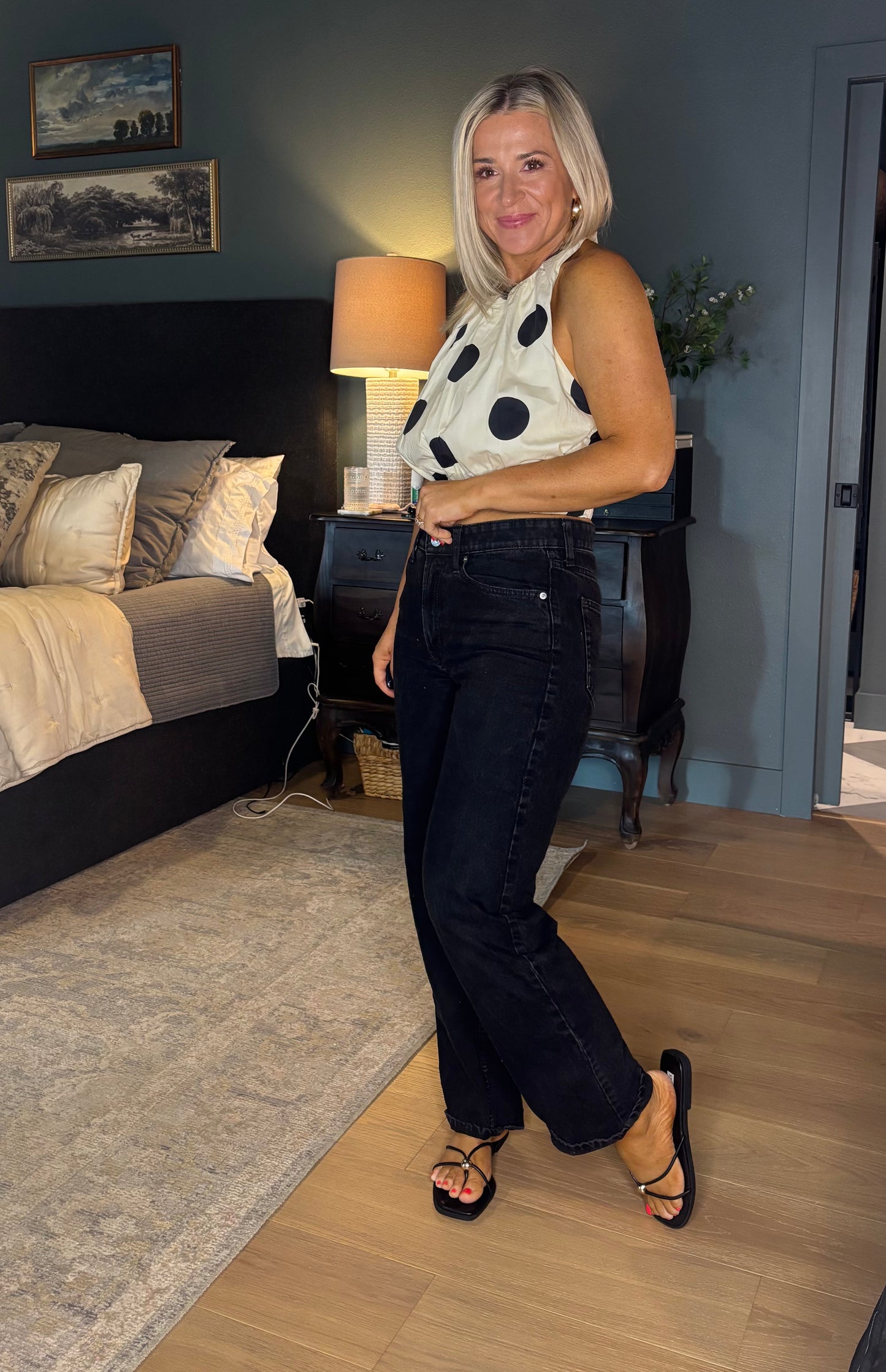 Monroe Polka Dot Halter Top
