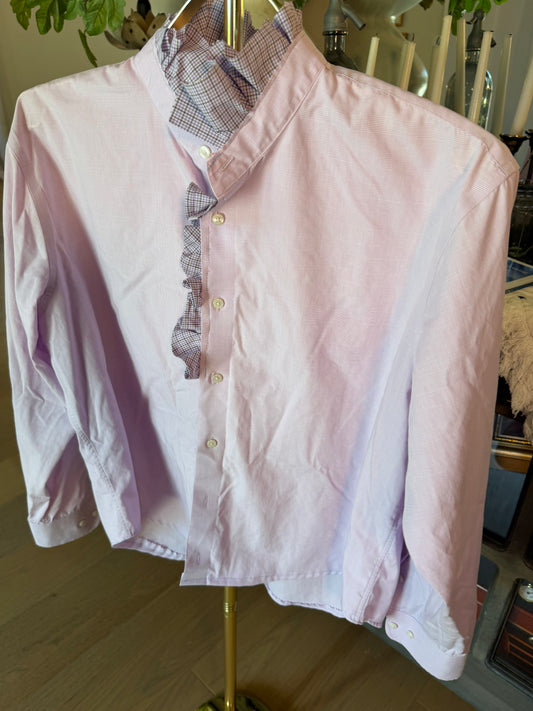 Pink with Purple Ruffle-L